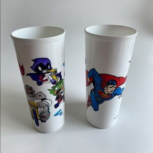 Tupperware DC Comics Kids Cups Teen Titans Go & Superman Set